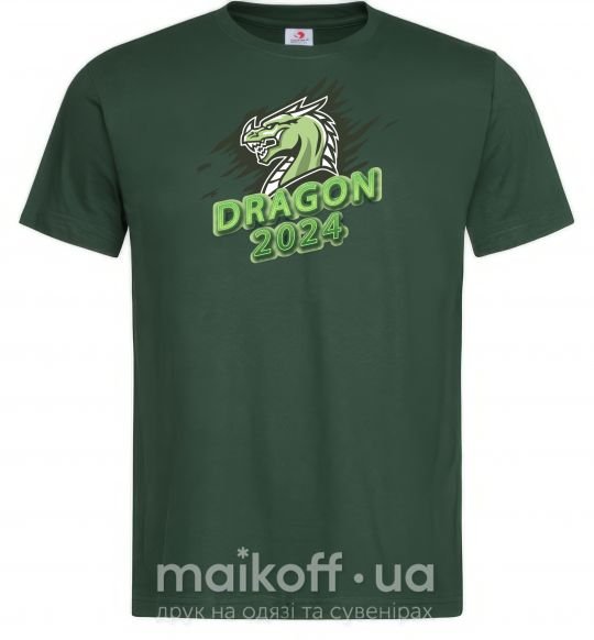 Мужская футболка DRAGON 2024 Темно-зеленый фото
