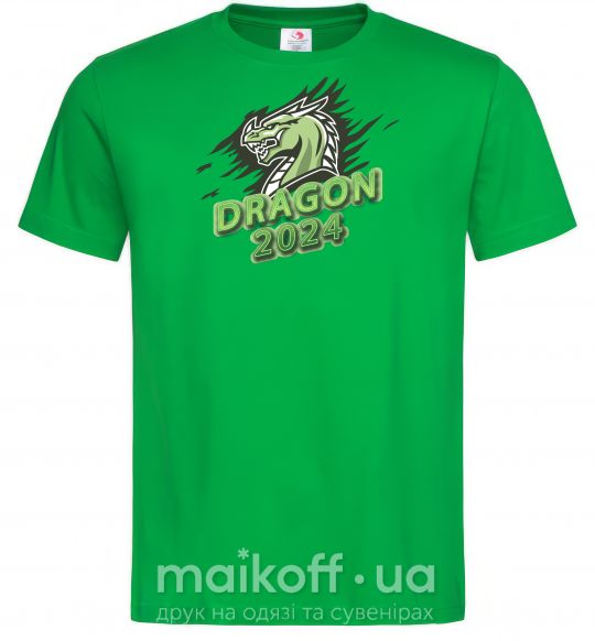 Мужская футболка DRAGON 2024 Зеленый фото