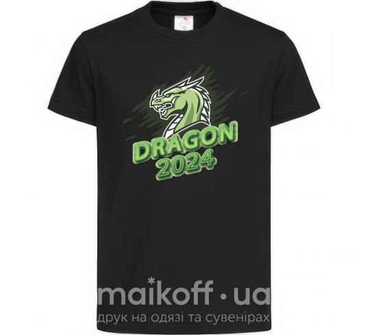 Детская футболка DRAGON 2024 Черный фото
