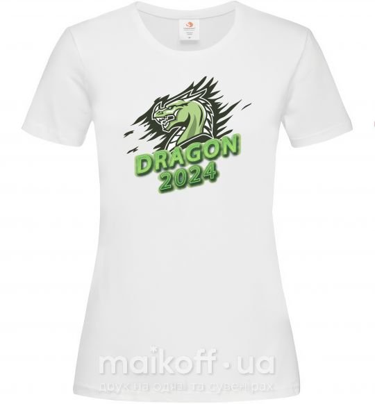 Жіноча футболка DRAGON 2024 Білий фото