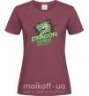 Женская футболка DRAGON 2024 Бордовый фото