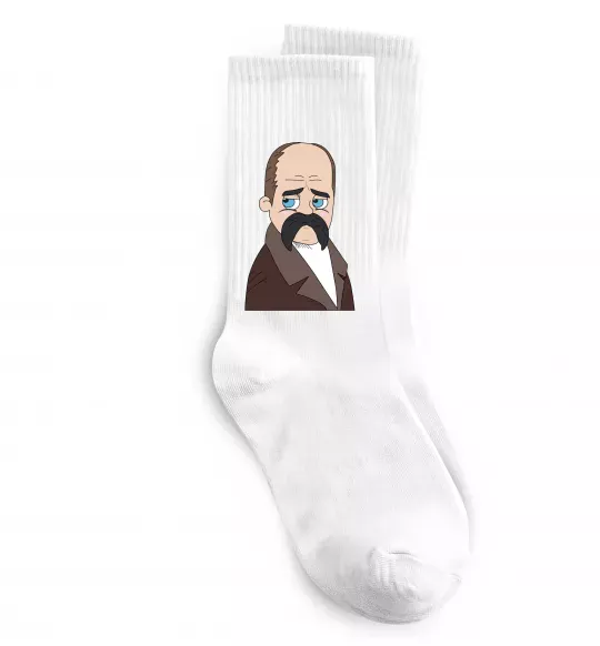 Носки Тарас Шевченко Белый фото