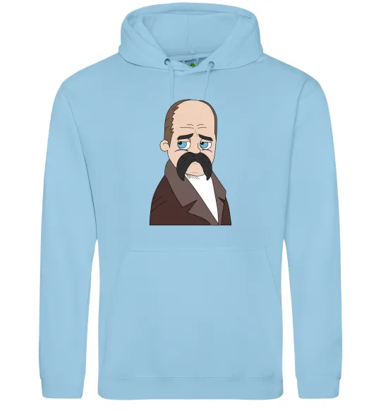 Чоловіча толстовка (худі) Тарас Шевченко Блакитний фото