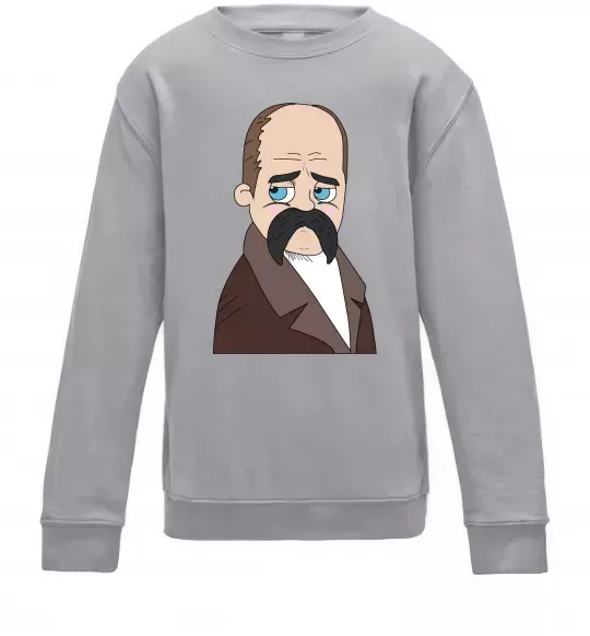 Дитячий світшот Тарас Шевченко Сірий меланж фото