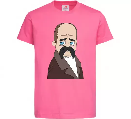 Дитяча футболка Тарас Шевченко Яскраво-рожевий фото