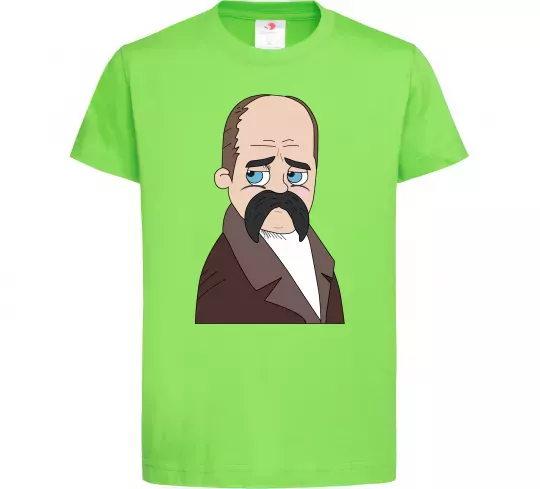 Дитяча футболка Тарас Шевченко Лаймовий фото