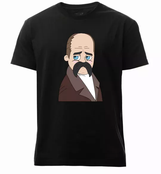 Чоловіча преміум футболка Тарас Шевченко Чорний фото