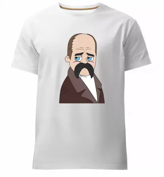 Чоловіча преміум футболка Тарас Шевченко Білий фото