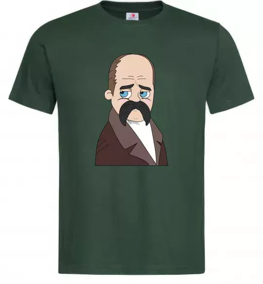 Чоловіча футболка Тарас Шевченко Темно-зелений фото