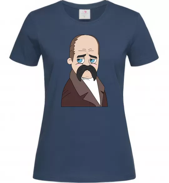 Женская футболка Тарас Шевченко Темно-синий фото