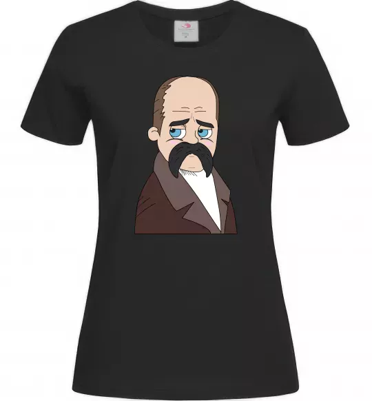 Женская футболка Тарас Шевченко Черный фото