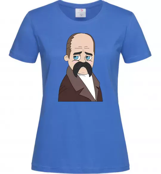 Женская футболка Тарас Шевченко Ярко-синий фото