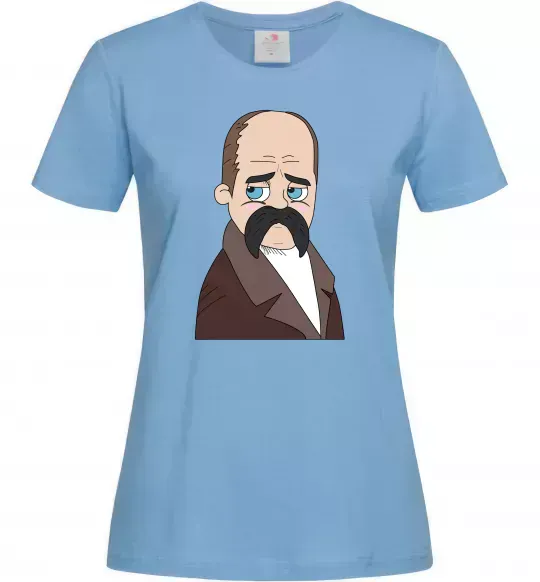Женская футболка Тарас Шевченко Голубой фото