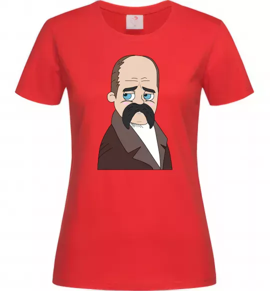 Женская футболка Тарас Шевченко Красный фото