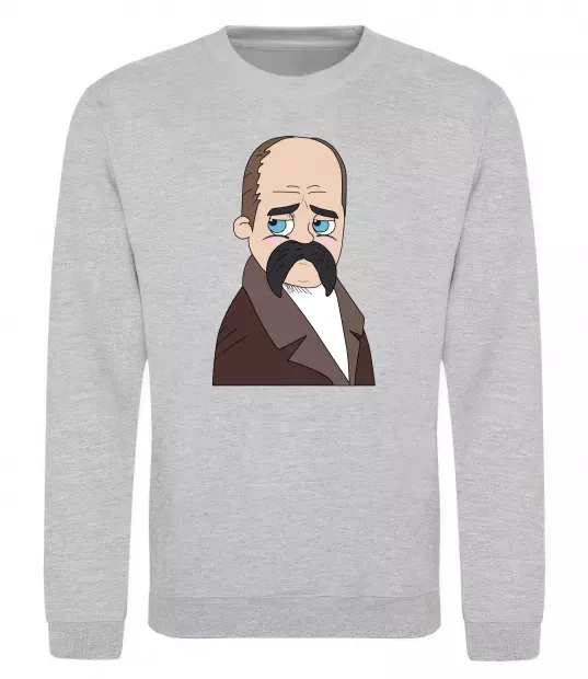 Свитшот Тарас Шевченко Серый меланж фото