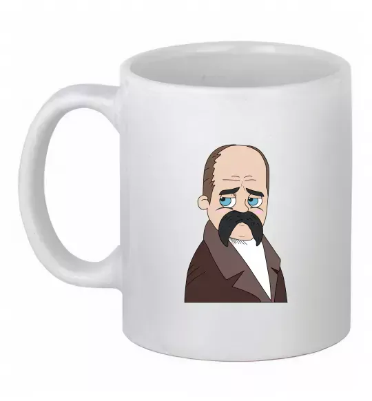 Чашка керамічна Тарас Шевченко Білий фото