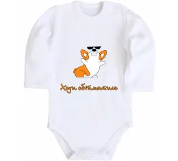 Дитячий бодік Corgi mama Білий фото