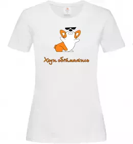 Женская футболка Морда мопса Белый фото