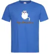 Мужская футболка Ходи обійматись_Кіт Ярко-синий фото