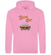Чоловіча толстовка (худі) Retro Car Рожевий фото