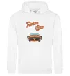 Мужская толстовка (худи) Retro Car Белый фото
