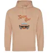 Мужская толстовка (худи) Retro Car Песочный фото
