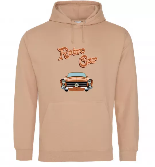 Жіноча толстовка (худі) Retro Car Пісочний фото