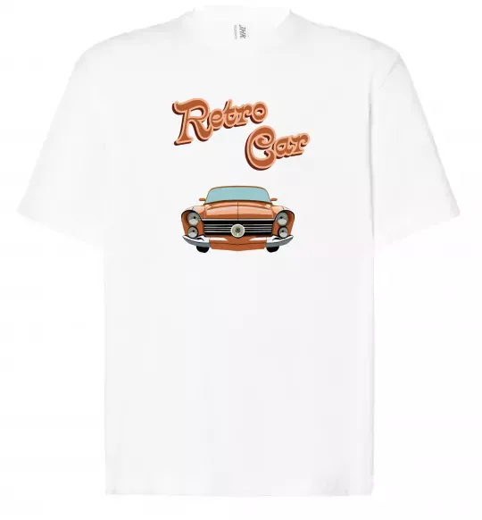 Футболка Оверсайз Retro Car Белый фото