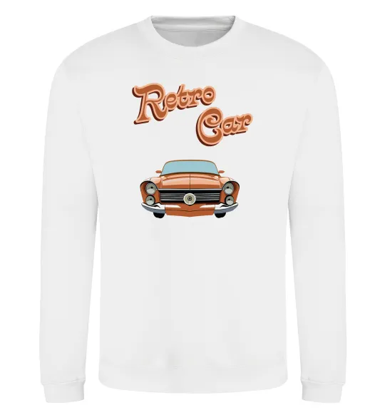 Свитшот Retro Car Белый фото