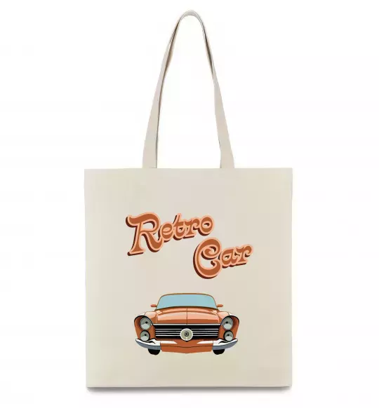 Еко-сумка Retro Car Бежевий фото