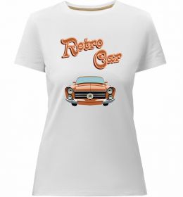 Жіноча преміум футболка Retro Car