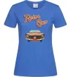 Женская футболка Retro Car Ярко-синий Женская футболка Retro Car Ярко-синий фото