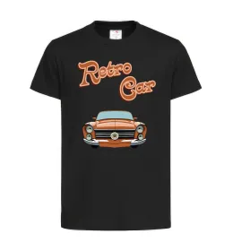 Детская футболка Retro Car Черный фото