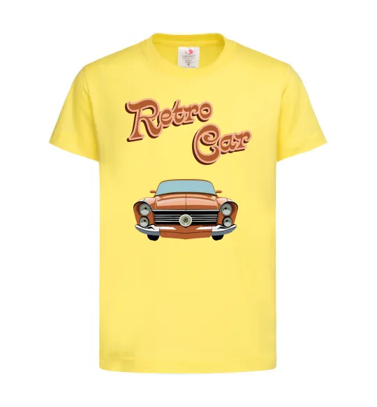 Дитяча футболка Retro Car Лимонний фото