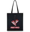 Еко-сумка RETRO Чорний Еко-сумка RETRO Чорний фото