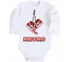 Детский боди RETRO Белый фото