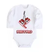 Детский боди RETRO Белый фото