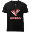 Мужская премиум футболка RETRO Черный фото