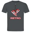 Чоловіча футболка RETRO Графіт фото