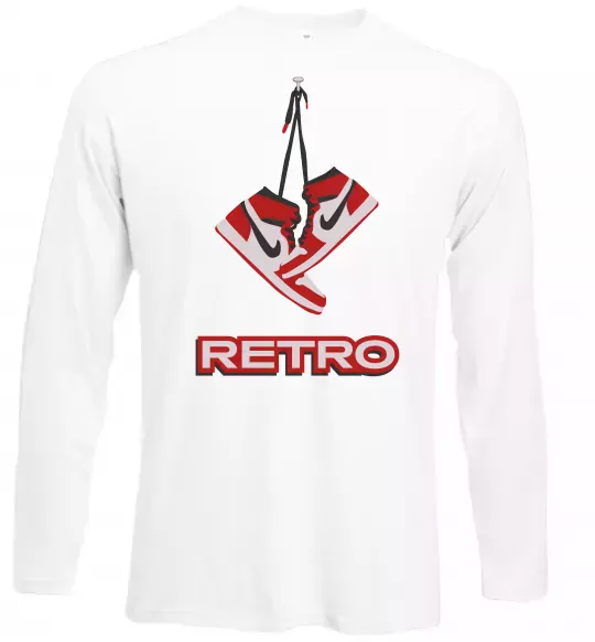 Лонгслів RETRO Білий фото