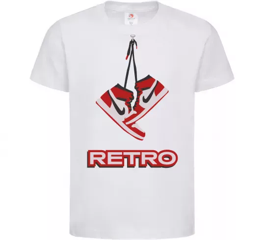 Детская футболка RETRO Белый фото