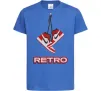 Детская футболка RETRO Ярко-синий фото