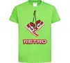 Детская футболка RETRO Лаймовый фото