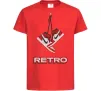Детская футболка RETRO Красный фото