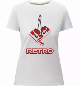 Женская премиум футболка Retro Car Белый фото