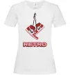 Жіноча футболка RETRO Білий фото