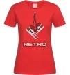 Жіноча футболка RETRO Червоний фото