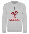 Свитшот RETRO Серый меланж Свитшот RETRO Серый меланж фото
