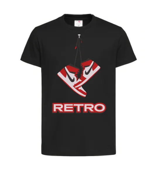 Детская футболка RETRO Черный фото