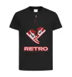 Детская футболка RETRO Черный фото